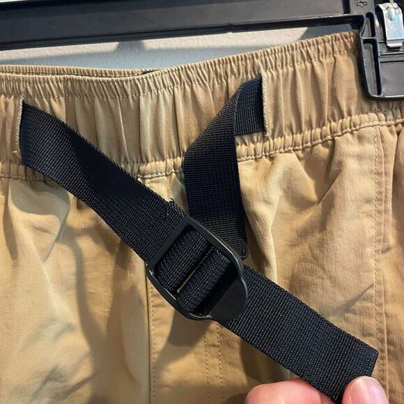 The North Face Men Khaki Ripstop Cargo Short S/P Hiking Mesh Lined Belted Buckle - Picture 3 of 5